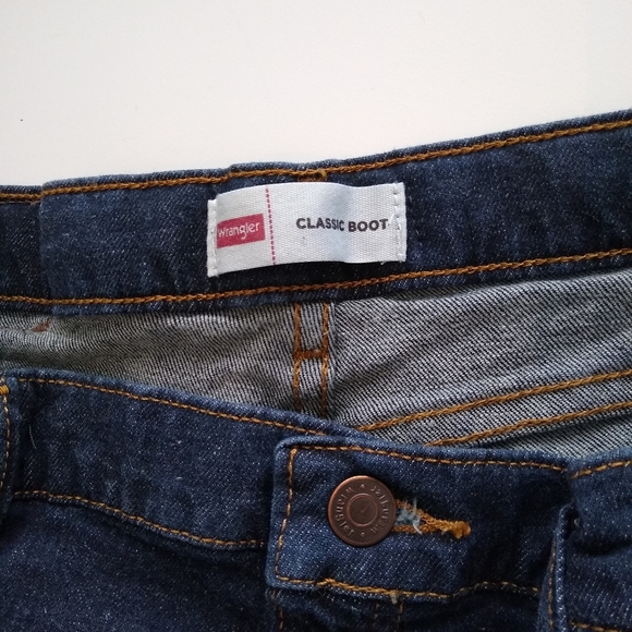 Lot of 2 boys Wrangler boot cut jeans, sz 16 Husky - Picture 9 of 11